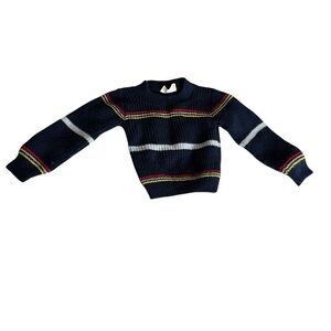 Kids Vintage Navy Striped Sweater